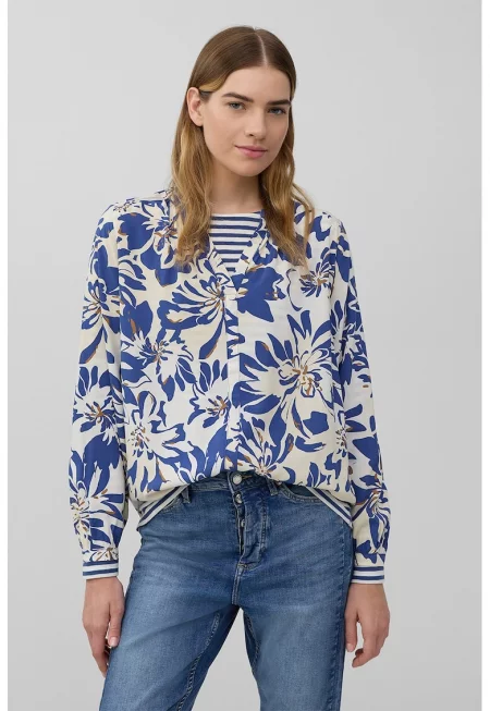 Флорална шпиц блуза
