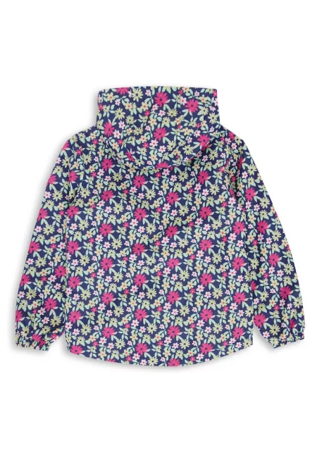 Флорално яке с качулка