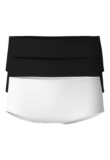 Хипстър - 3 чифта - Бял/Черен