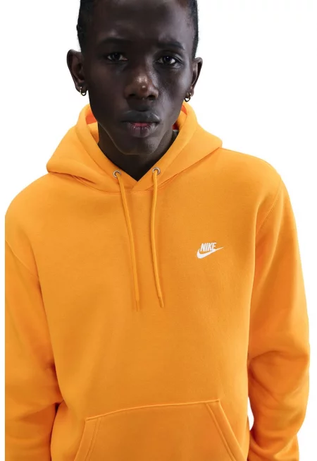 Худи Club с джоб кенгуру - Оранжев