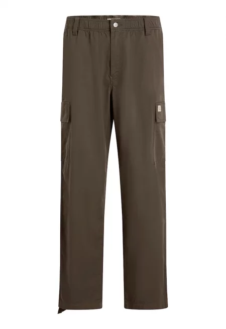 Карго панталон със средна талия - Светлокафяв