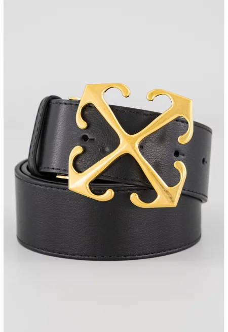 Кожен колан - Черен