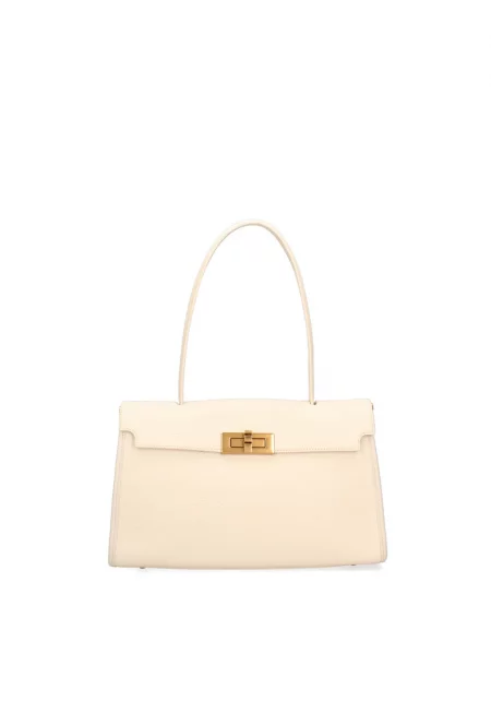 Кожена чанта Fiorenza - Бежов