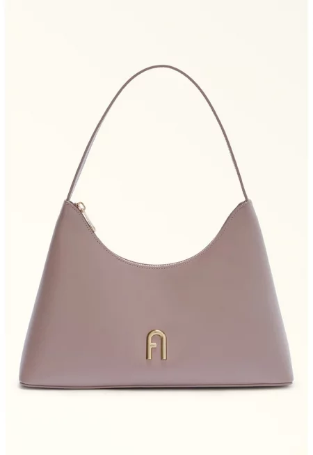 Кожена чанта с дълга дръжка Diamante