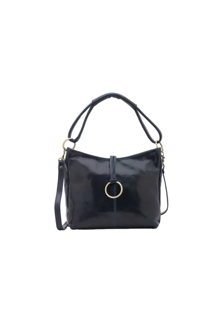 Кожена чанта за рамо - Син