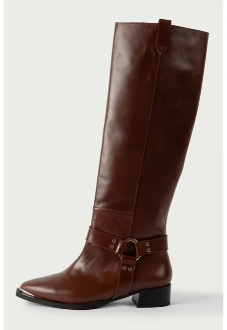 Кожени ботуши - Коняк кафяв