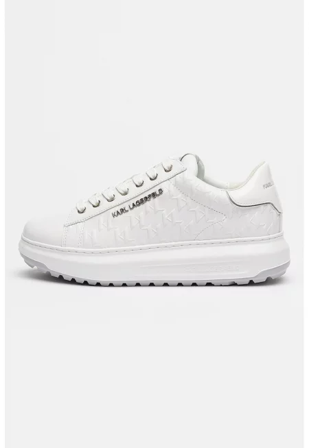 Кожени спортни обувки Kapri Lug - Мръснобял