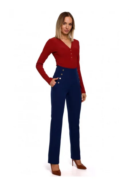 Made of Emotion Elegans дамски панталон Phuntsok M530 tengereszkek - Тъмносин