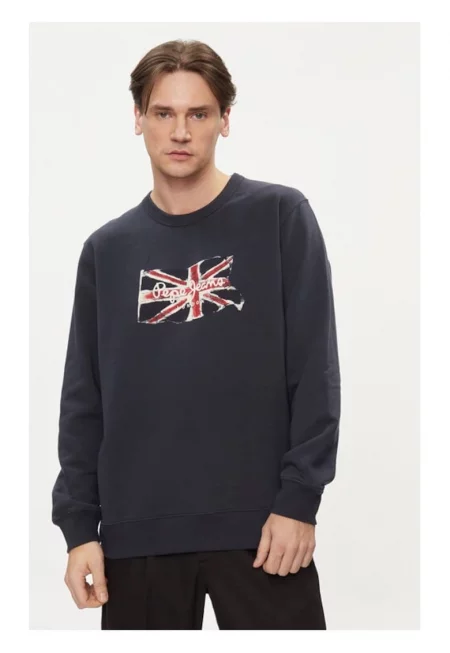 Мъжка блуза -  65135 - Памук - Тъмносиньо