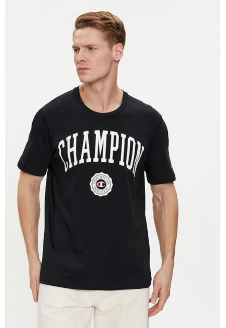 Мъжка тениска -  303791056 - Памук - Черен - Черен