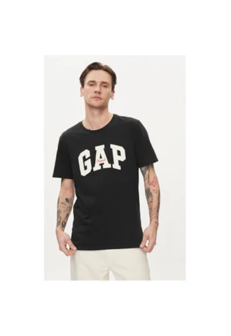 Мъжка тениска -  304143823 - Памук - Черен - Черен