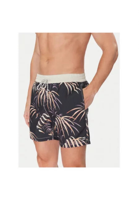 Мъжки бански шорти  EBYJV00144 - Рециклиран полиестер - Многоцветни - Многоцветен