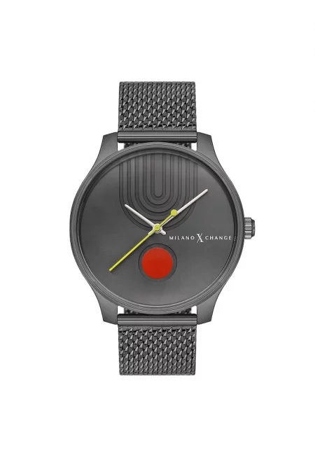 Мъжки часовник  MEX3238 43мм - сива текстилна каишка - водоустойчивост 3 ATM