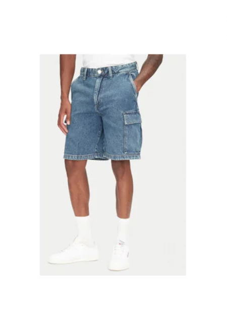 Мъжки дънкови шорти Jack Jones - 12272557 - памук - син - Син