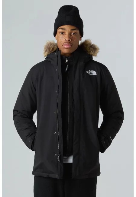 Непромокаема парка Zaneck с отделящ се еко пух - Бял/Черен