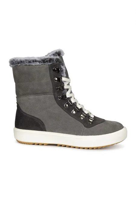 Непромокаеми велурени боти Korinna - Сив