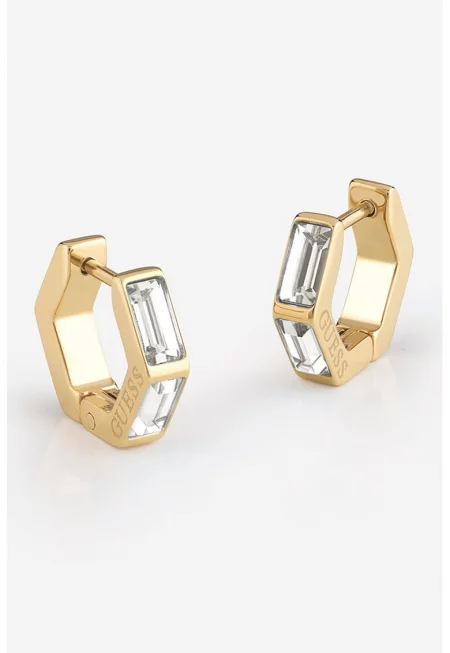 Обеци от неръждаема стомана с кристали