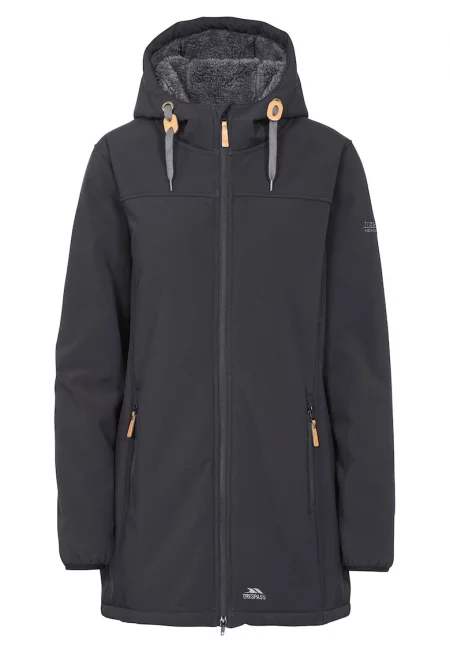 Олекотено зимно яке Kristen с пухена подплата и непромокаемост - Черен