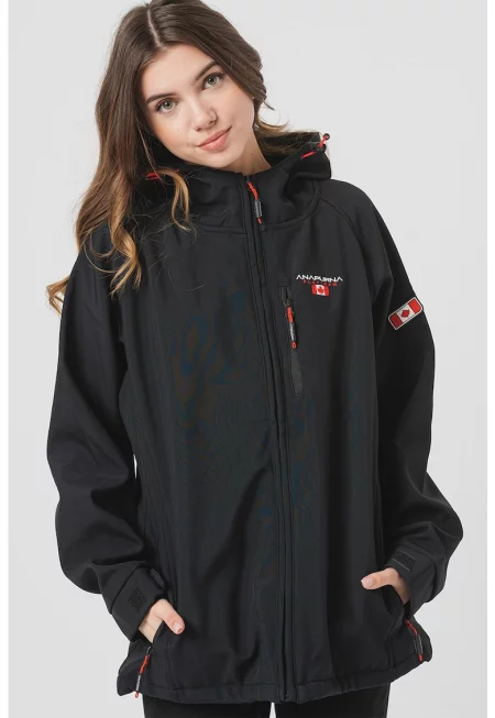 Олекотено зимно яке Tacer с качулка