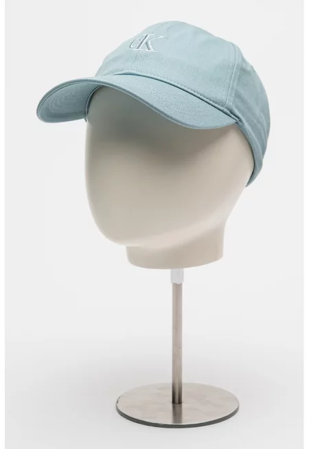 Памучна бейзболна шапка с бродирано лого