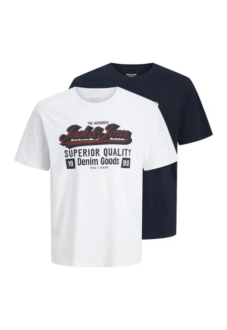 Памучни тениски с лого - 2 части