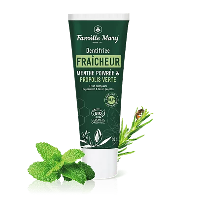 Паста за зъби с мента и зелен прополис, 50 ml