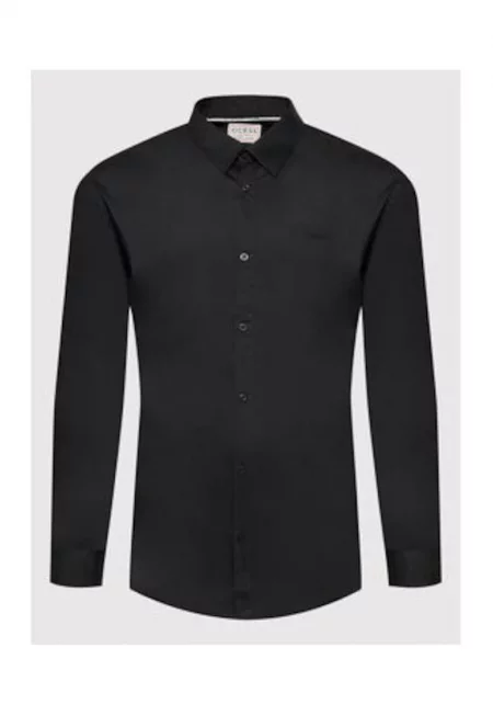 Pointed Collar Shirt - Черен