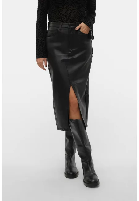 Пола Veri от еко кожа - Черен