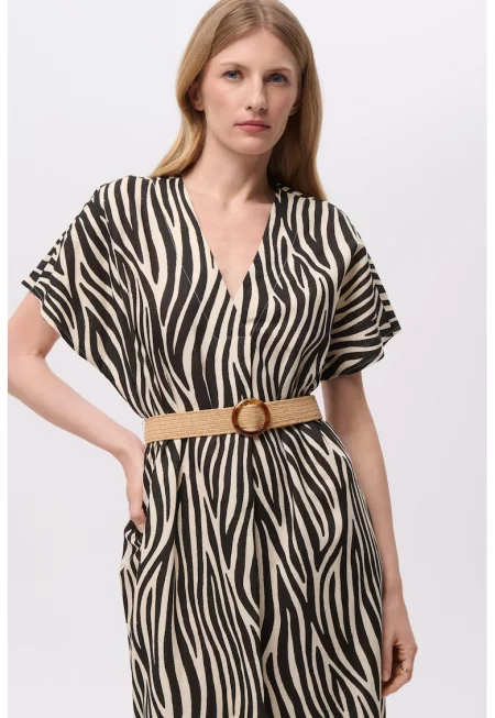 Права шпиц рокля с лен