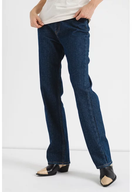 Прави дънки Elyah - Син меланж