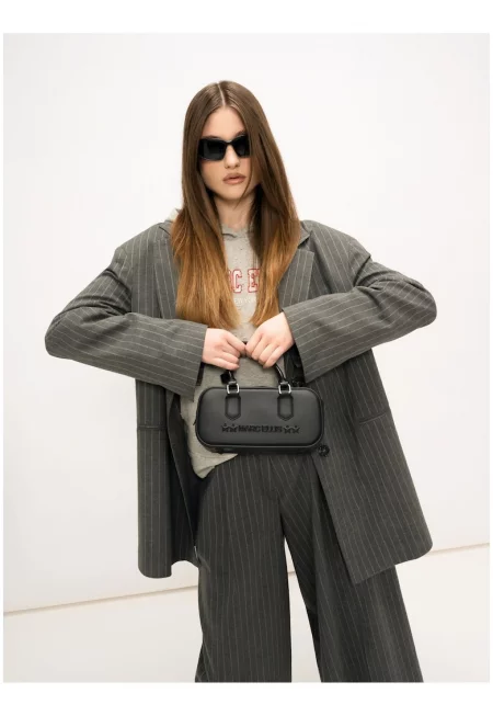 Раирано сако Eris с колан - Сив