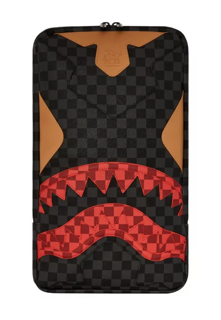 Раница с десен и регулируеми презрамки - Червен/Черен/Жълт