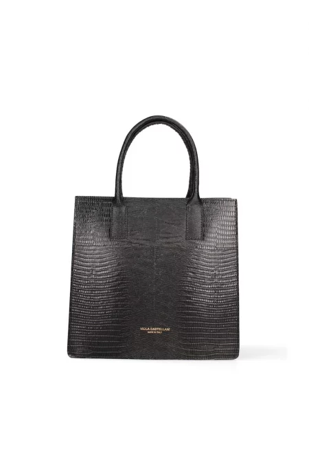 Релефна кожена чанта за рамо