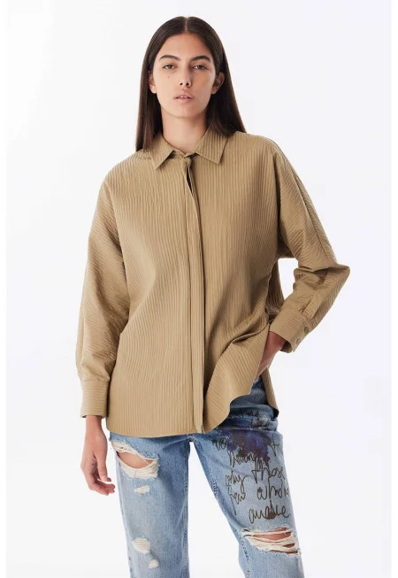 Рипсена риза с цип - Каки