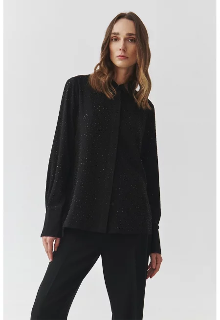 Риза с копчета - Черен