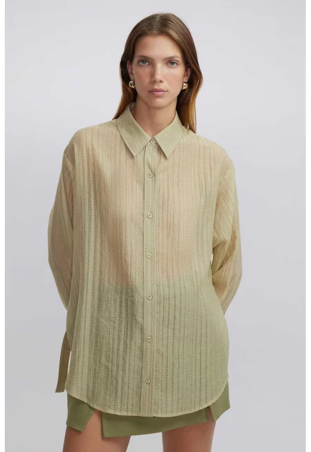 Риза с лиосел - Прашно жълто