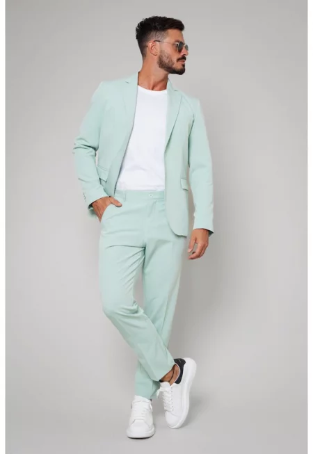 Сако и дълъг панталон - Mint green 16285 - Ментово зелено