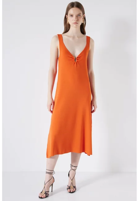 Шпиц рокля - Оранжев