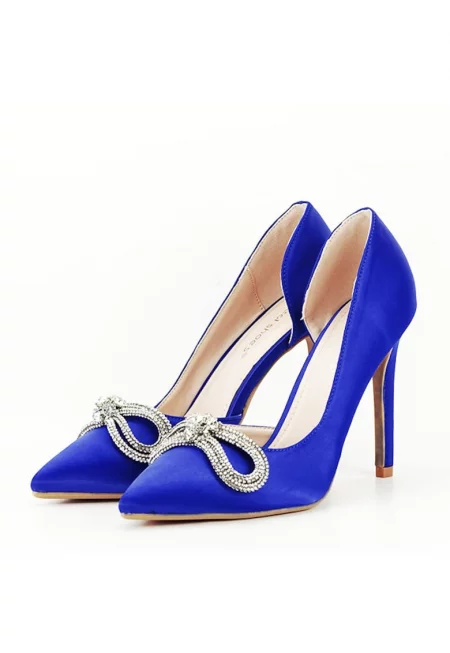Сини обувки с брошка 6841 04 11321
