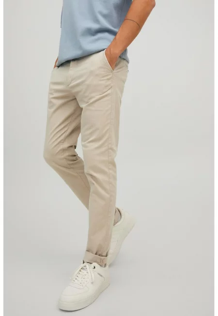 Слим панталон чино - Светло бежово