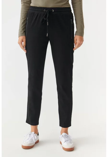 Спортен панталон Saziri с памук - Черен