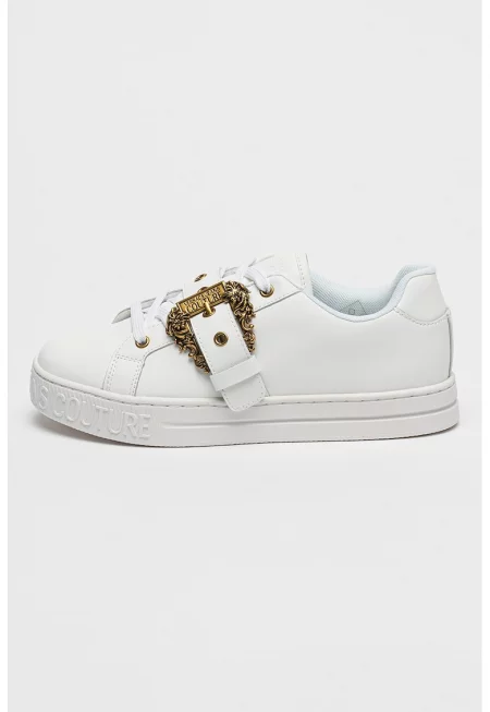 Спортни обувки Court 88 с тока - Бял/Златист