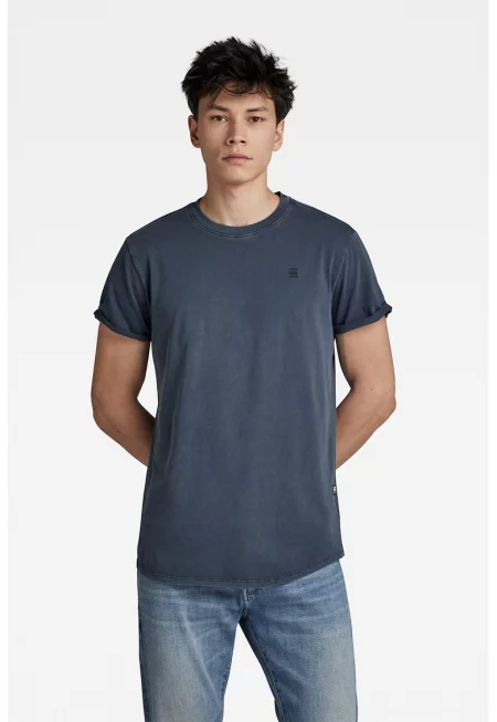 Тениска Lash от органичен памук - Индигово синьо