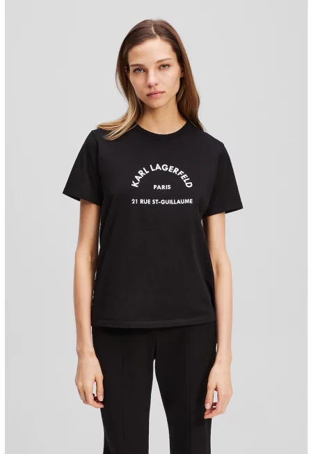 Тениска от органичен памук с принт