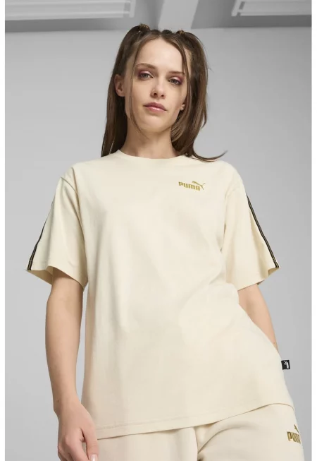 Тениска с овално деколте и лого 685292