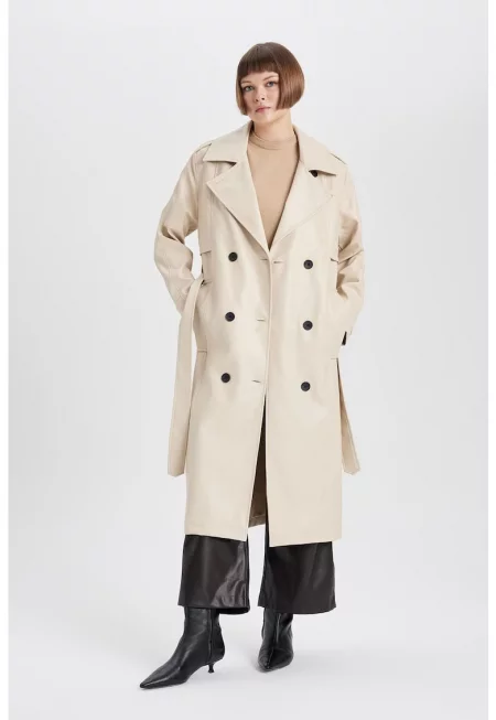 Тренч от еко кожа