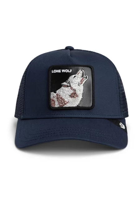 Унисекс шапка с бродерия - Черен/Тъмносин