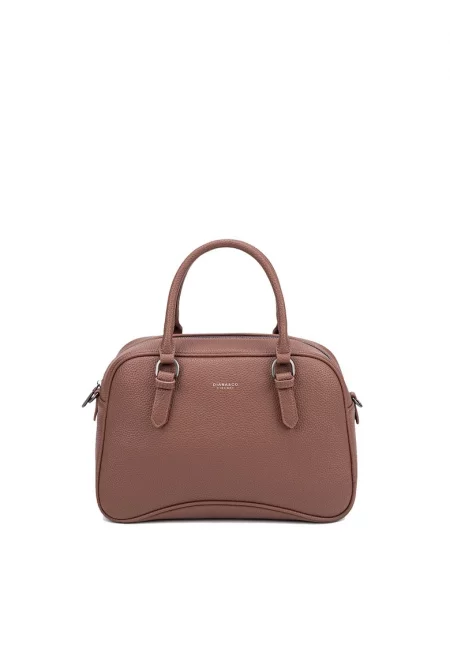 Чанта Celeste Nova с лого - Тъмнокафяв