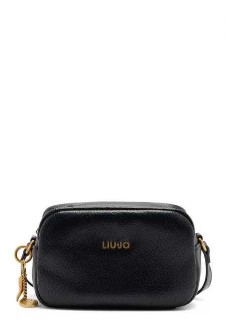 Чанта през рамо от еко кожа с детайл