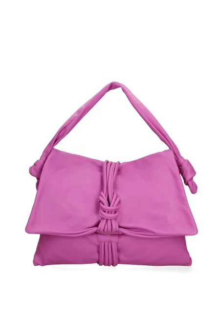 Чанта с капаче - Фуксия